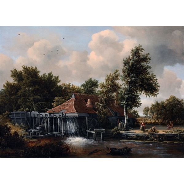 Meindert Hobbema - A Watermill