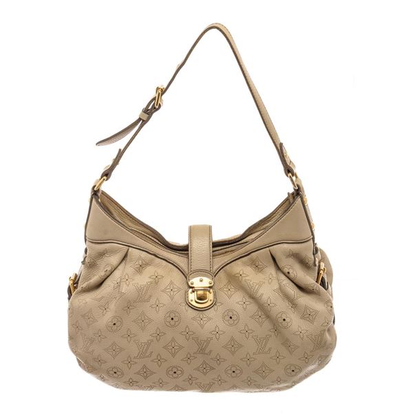 Louis Vuitton Gray Leather Mahina XS Shoulder Bag