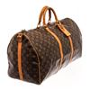 Image 2 : Louis Vuitton Brown Monogram Canvas Keepall Bandouliere 50 Travel Bag