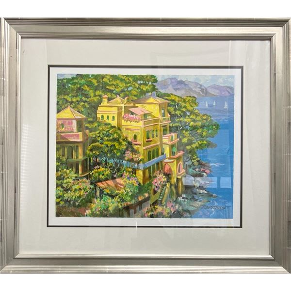 Villa Portofino HC Custom Framed by Behrens, Howard