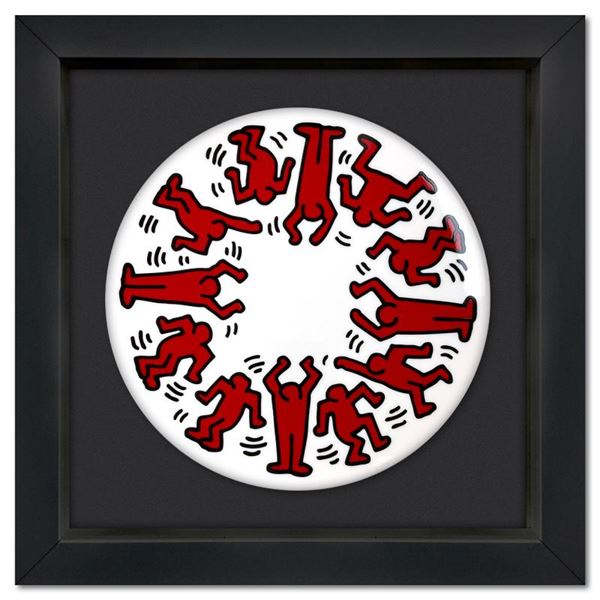 Red on White by Keith Haring (1958-1990)