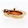Image 5 : Vintage 14K Yellow Gold Carved Shell Cameo Hand Engraved Frame Brooch Pendant