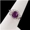 Image 3 : 2.87 ctw Ruby and 0.37 ctw Diamond Platinum Ring