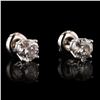 Image 2 : 1.38 ctw Diamond 14K White Gold Earrings
