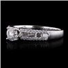 Image 2 : 0.53 ctw SI2 CLARITY CENTER Diamond 18K White Gold Uniity Ring (1.01 ctw Diamond