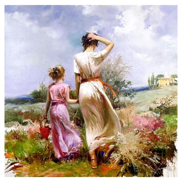 Tuscan Stroll by Pino (1939-2010)