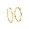 Image 1 : 2.10 ctw Diamond Hoop Earrings - 14KT Yellow Gold