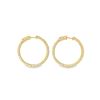 Image 3 : 2.10 ctw Diamond Hoop Earrings - 14KT Yellow Gold