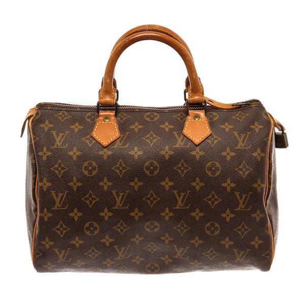 Louis Vuitton Brown Monogram Canvas Speedy 30cm Satchel Bag