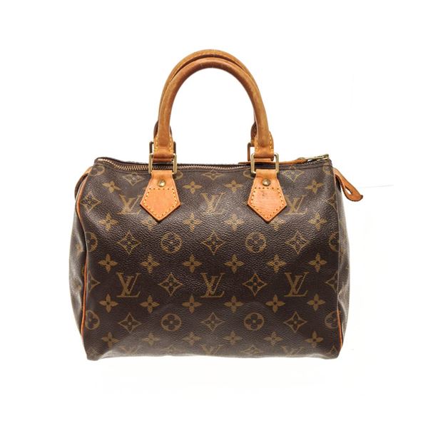 Louis Vuitton Brown Monogram Speedy 25 Satchel Bag