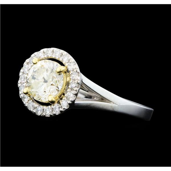 1.25 ctw Diamond Ring - 14KT White And Yellow Gold