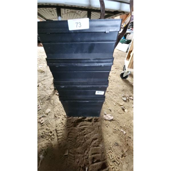 4-New Battery Boxes With Lids