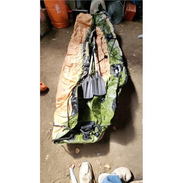 Voyager 500 Inflatable River Boat With Paddles