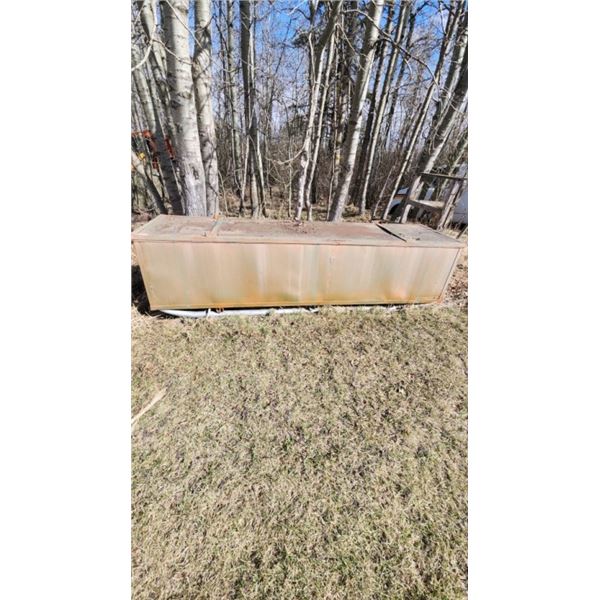 Metal Bin On Skid With Contents