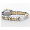 Image 5 : Rolex Ladies Quickset 2T 18K & Steel Silver Index Dial Diamond Lugs 26MM Wristwa