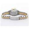 Image 6 : Rolex Ladies Quickset 2T 18K & Steel Silver Index Dial Diamond Lugs 26MM Wristwa