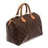 Image 3 : Louis Vuitton Brown Monogram Canvas Speedy 30 Satchel Bag
