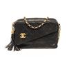 Image 1 : Chanel Black Leather Diagnorial Camera Bag