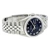 Image 3 : Rolex Mens Stainless Steel Black Roman Datejust 36MM Wriswatch Datejust