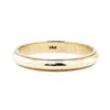 3.5mm Half Dome Milgrain Edge Wedding Band - 14KT Yellow Gold