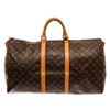 Louis Vuitton Brown Monogram Keepall 55 Bandouliï¿½re Travel Bag