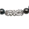 Image 2 : Pearl and Diamond Necklace - 14KT White Gold