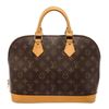 Image 1 : Louis Vuitton Brown Monogram Canvas Leather Alma PM Satchel Bag