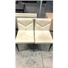 Image 2 : 2 BEIGE ACCENT CHAIRS
