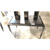 Image 2 : BLACK LACQUER JEWELRY DISPLAY TABLE 48" X 28" X 30"