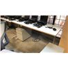 Image 2 : HAWORTH BEIGE/GREY ELECTRIC SIT/STAND PROGRAMMERS TABLE 71" X 29"