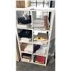 Image 2 : WHITE 30" X 58" X 15" COMPARTMENT STORAGE UNIT, WITH CONTENTS