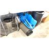 Image 2 : JEWELRY CASES, ASSORTED CONTAINERS, FLOOR RUNNER, BLUE HEAVY DUTY SACS AND VARIOUS BINS