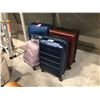 Image 1 : 4 TRAVEL LUGGAGE INCL. 2 HEYS FULL SIZE, LONDON FOG HALF SIZE (MISSING WHEEL) AND WENGER FULL SIZE
