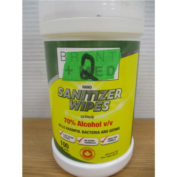 NEW:  BRENT MEDI-WIPES (100) - PER TUB