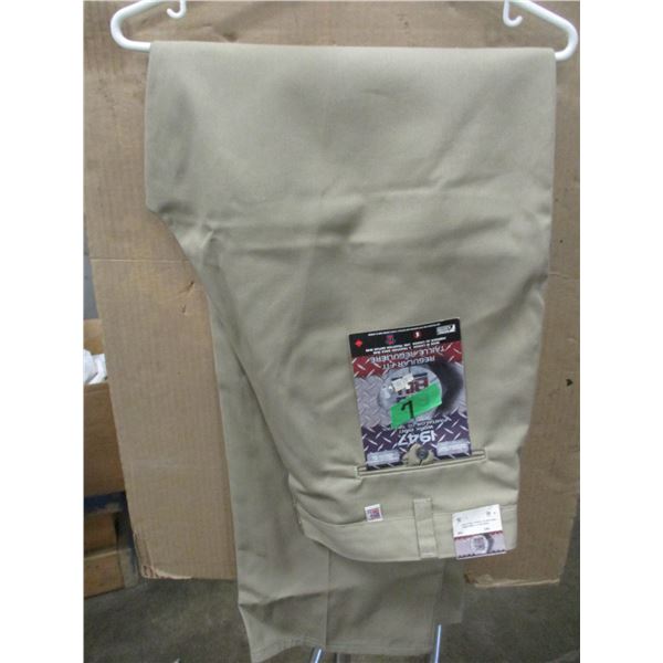 NEW:  BILL BILL WORK PANTS (BEIGE) (SIZE 44 X 30)