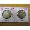 Image 1 : 1969 & 1974 CANADA HALF DOLLARS