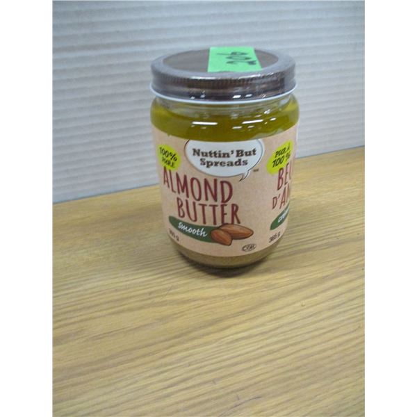 SHELF PULLS (AS IS):  ALMOND BUTTER SMOOTH (365G) - JAR