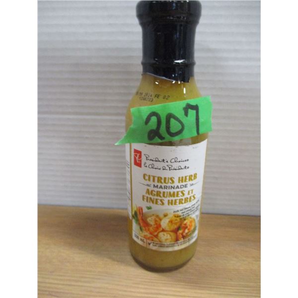 SHELF PULLS (AS IS):  CITRUS & HERB MARINADE (350ML) - BOTTLE