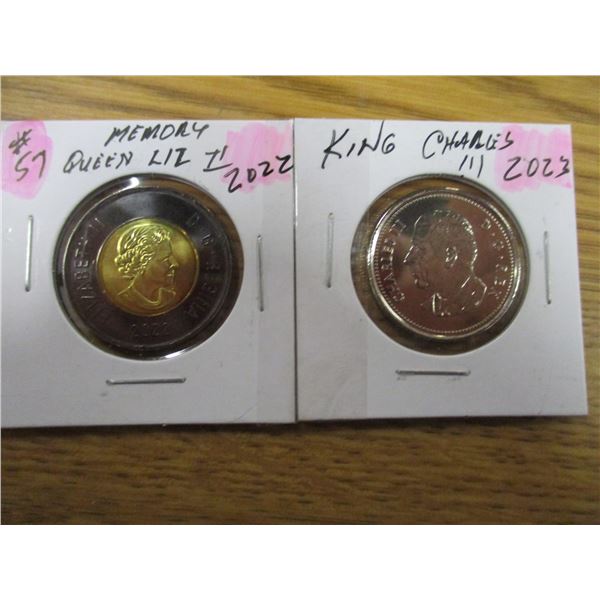 2022 MEMORY OF QUEEN ELIZABETH II & KING CHARLES III MINT COIN SET