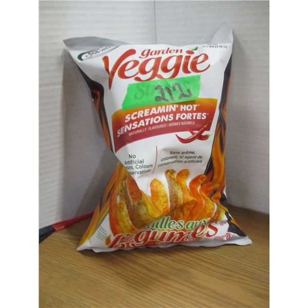 SHELF PULLS (AS IS):  SCREAMING HOT VEGGIE STRAWS - BAG