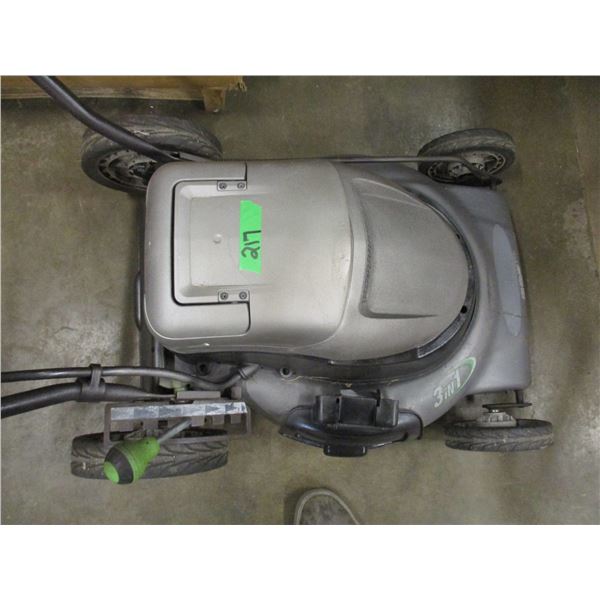 BATTERY OPERATED LAWN MOWER (RUNS)