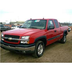 2004 CHEVROLET 1500 Z71 4 X 4 EXTENDED CAB PICKUP