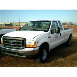 2000 FORD F250 SUPERCAB 4 X 2  PICKUP