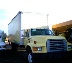 1998 FORD F SERIES S/A VAN BOX TRUCK
