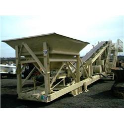 1985 PEERLESS 4ft. X 6ft. TWIN SHAFT PORTABLE PUGMILL