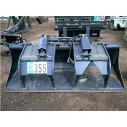 THOMAS UI931 73in. HEAVY DUTY INDUSTRIAL GRAPPLE BUCKET FOR SKID STEER