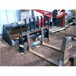 JOHN DEERE FORK ATTACHMENT TO FIT SKID STEER LOADER