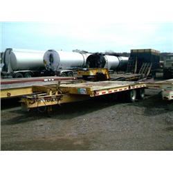 1996 TRAIL KING TR40LP 20 TON T/A EQUIPMENT TRAILER