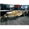 Image 1 : 1990 BELSHE 9 TON 24ft. TRI AXLE EQUIPMENT TRAILER