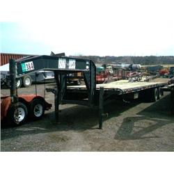 1996 JAMIE'S WELDING 32ft. 10 TON T/A GOOSENECK TRAILER